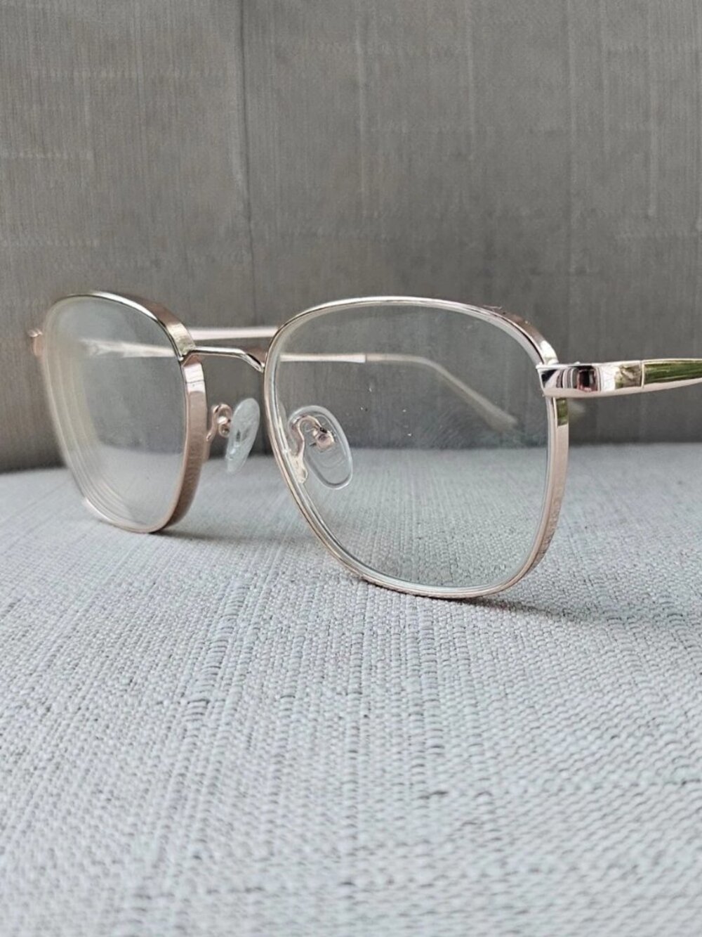 Zenni Optical Women Eyeglasses Frame Gold Tone Eyewear Glasses Frame only